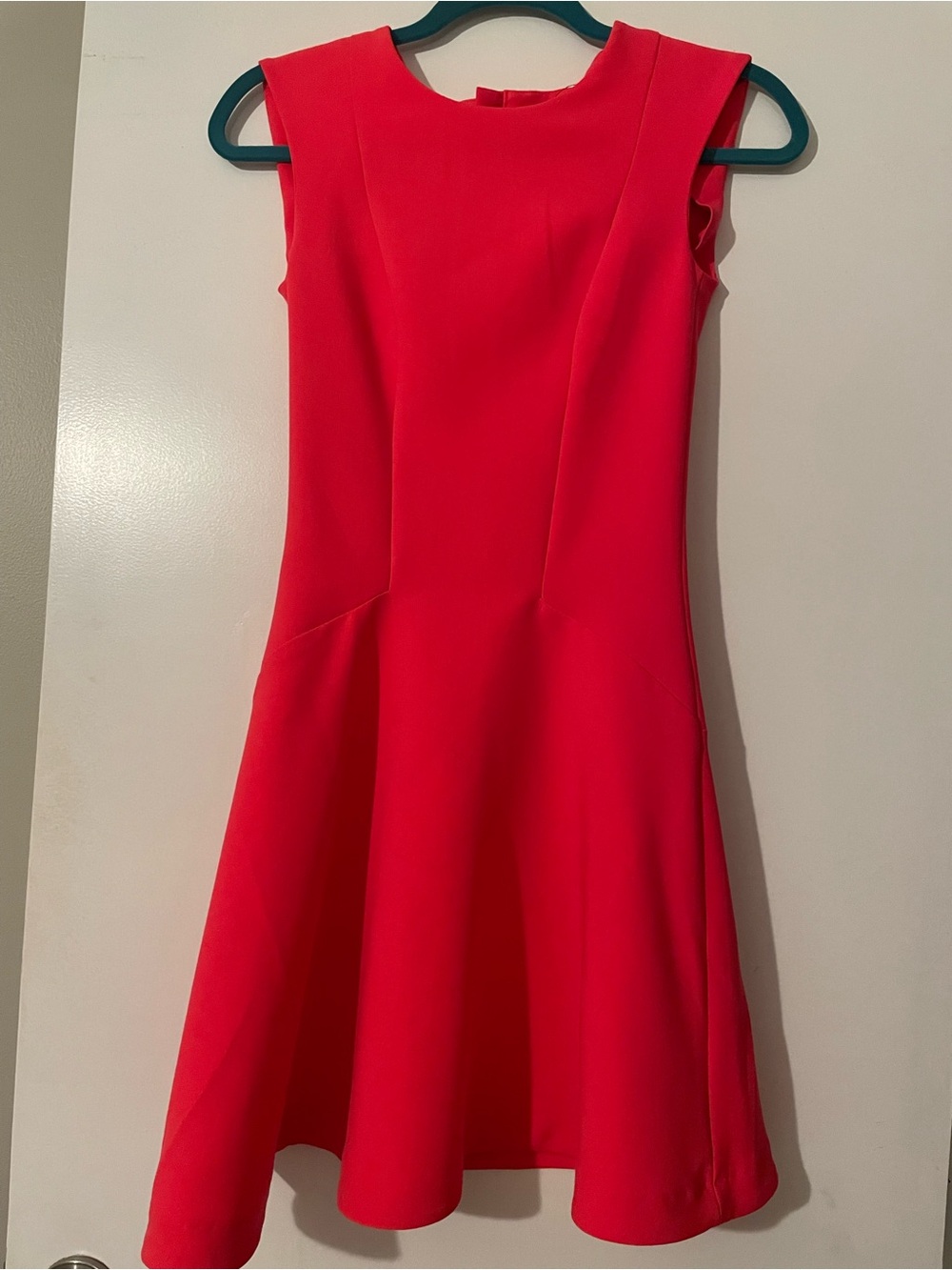 NWT H&M Size 2 Hot Pink Fit & Flare Mini Dress